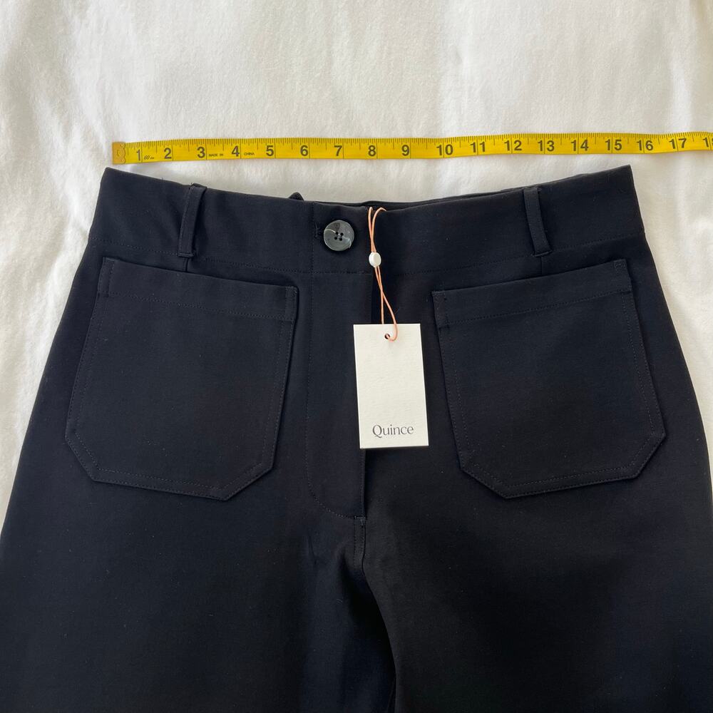 Quince Black Cropped Wide-Leg Pants - Picture 8 of 13